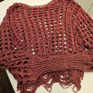 Women's Red Knit Sweater